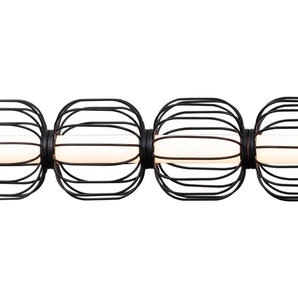 Metalowa lampa wisząca Pedro PND-34405-5-BK LED 100W 3000K czarny