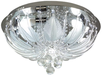 Pałacowa lampa sufitowa DRS7632 8C glamour crystal chrom