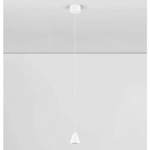 Stożkowa lampa wisząca ACHOCALLA LE44760 LED 5W 3000K biała