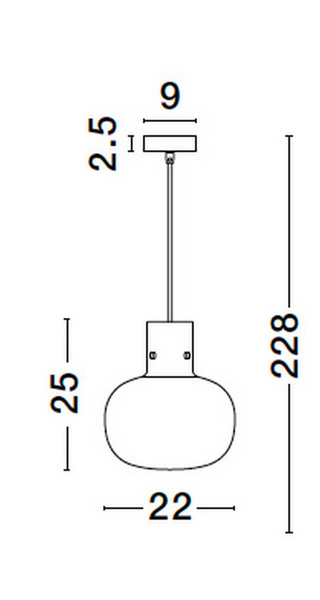Wisząca lampa industrialna Padre kulista czarna przydymiona