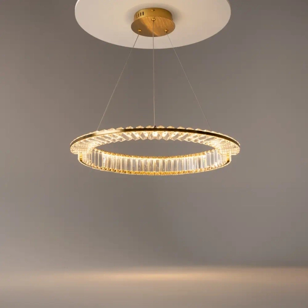 Pierścieniowa wisząca lampa Krone P097PL-L36BS3K1 LED 36W 3000K mosiądz