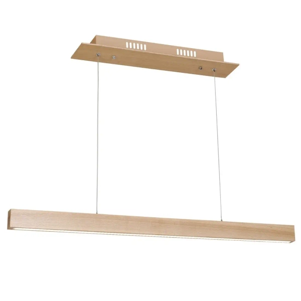 Liniowa lampa wisząca TIMBER MLP568 LED 18W 3000K do jadalni drewniana