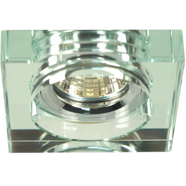 Przezroczysta lampa sufitowa Ss kwadratowa do zabudowy