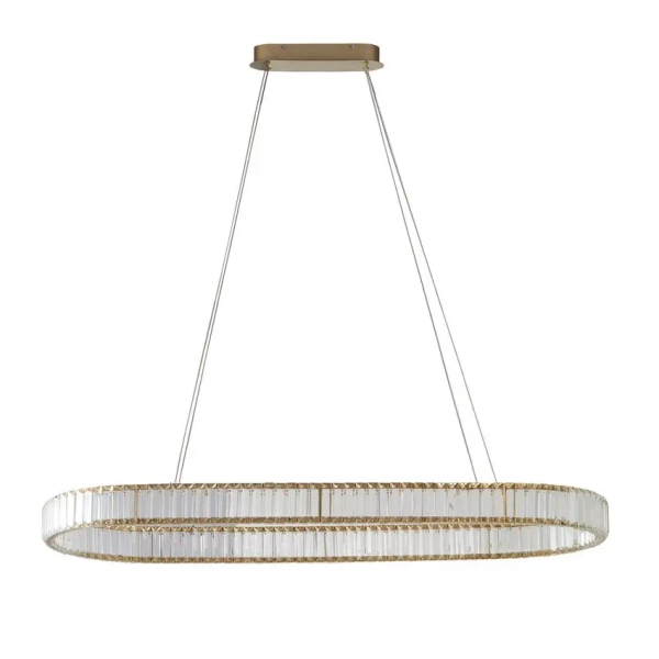 Kryształowa lampa wisząca SPARKING AZ6567 LED 80W CCT z pilotem złota