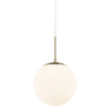 Szklana lampa wisząca Grant 2010563035 Nordlux nad stół kula biała