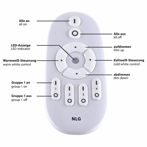 Nowoczesna lampa sufitowa Flat LED 24W 2700K-5000K biała z pilotem
