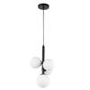 Zwisająca lampa Perla 33487 Sigma kule szklana metalowa biała czarna