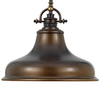 Kuchenna lampa wisząca QZ-EMERY-P-M-PN metalowa brąz