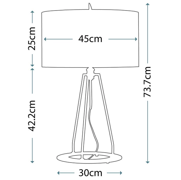 LAMPKA stołowa FERRARA-TL-GPG Elstead metalowa LAMPA stojąca na biurko polerowany złoty szara