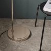 Lustrzana podłogowa lampa Caspa Task 100045 kopułowa nikiel