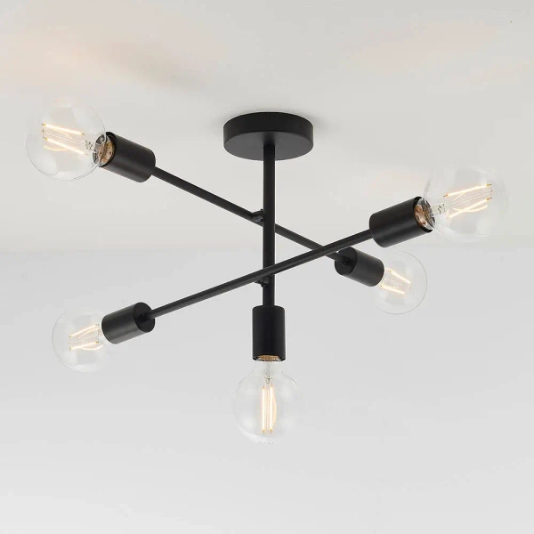 Sufitowa lampa do salonu Studio 79502 loftowa czarny matowy