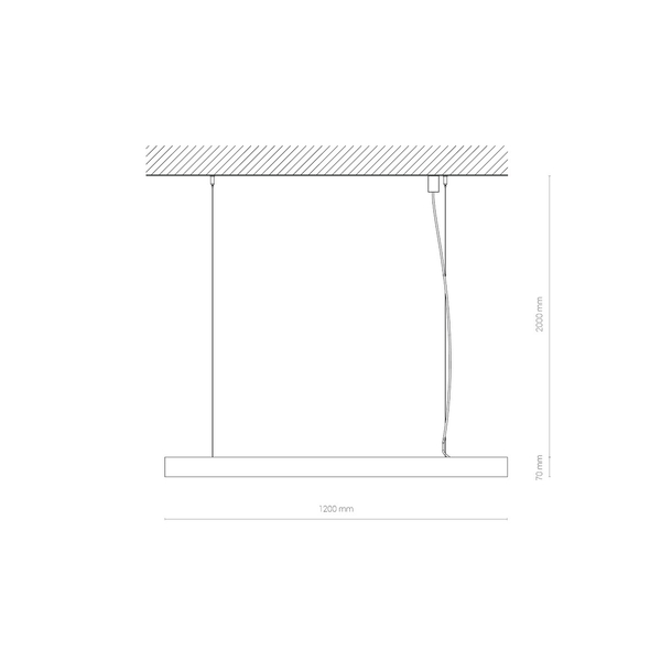 Lampa sufitowa podłużna Cl Office Pro 10212 Nowodvorski LED 31W 4000K biała