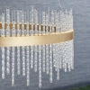 Lampa wisząca do jadalni LED L&-181908 Light& 58W 3000K ring złoty