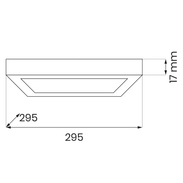 Regulowana sufitowa lampa Evora ML1797 LED 24W 3000-6000K kwadrat czarny