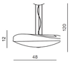 Biała lampa wisząca Campana AZ0566 Azzardo do przedpokoju biała