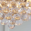 Lampa wisząca z kryształkami Fargo FARGO-14BP Endon mosiądz przezroczysta