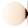 Szklana lampa ścienna BALL 1126C15_S Aldex okrągła biała czerwona