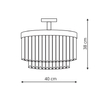 Plafon LAMPA sufitowa VETRO LP-2910/4C Light Prestige okrągła OPRAWA glamour z kryształkami crystals przezroczysty chrom