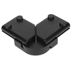 Kątowy łącznik szynowy magnetyczny 983 Domeno Led metalowy czarny