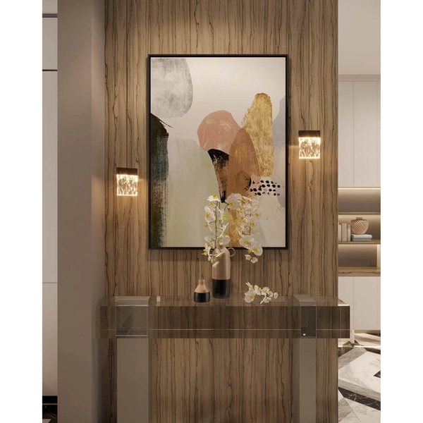 Zwieszana lampa salonowa VETRO P0574D Maxlight LED 4,5W 3000K glamour czarny przezroczysty