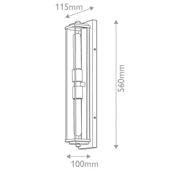 Łazienkowa lampa na ścianę Henri QN-HENRI-WB2-HB IP44 mosiądz