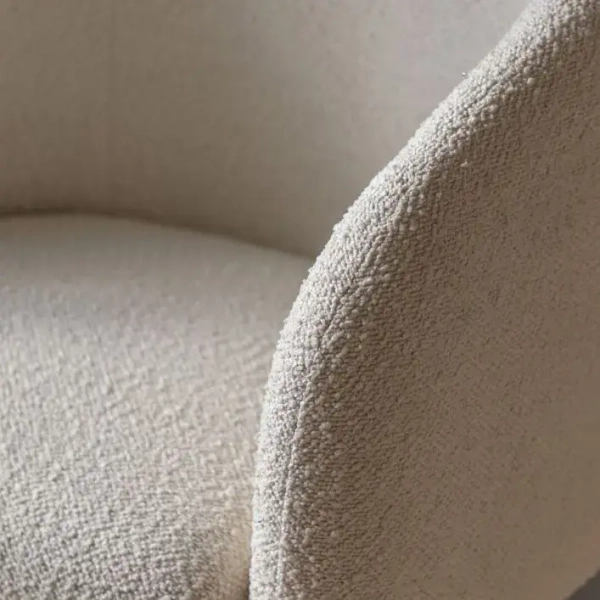 Fotel kubełkowy Bugatti 5059413962172 tkaninowy biały