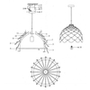 LAMPA wisząca BURGO LP-101335/1P S Light Prestige drewniana ekologiczna ananas