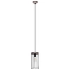 Loftowa lampa wisząca TIMEO 195109157 druciana metalowy zwis drewno czarny