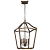 Wisząca lampa nad stół Yarmouth FE-YARMOUTH-4P metalowa mosiądz