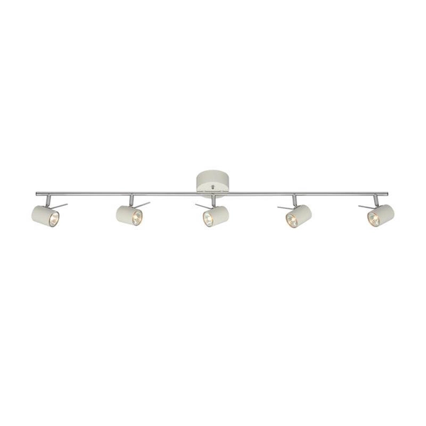 Regulowana lampa sufitowa Hysna z reflektorkami biała