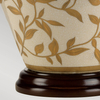 Stołowa lampa Leaves Brown LEAVES-BR-GL-TL Elstead porcelana brązowy złoty beż