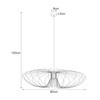 Wisząca lampa Tizi K-3409 industrialny druciak czarny