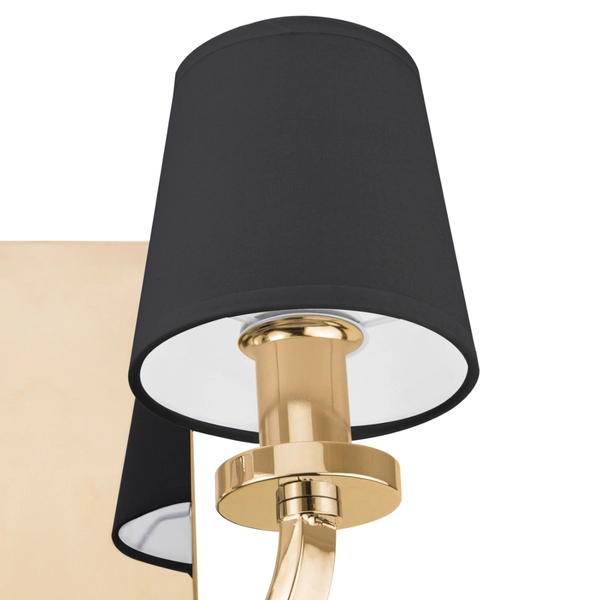 Złota lampa ścienna NEW YORK W02510AU klasyczny kinkiet do salonu