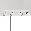 Plafon LAMPA sufitowa LACONI SPL-2813-4B-WH Italux metalowa OPRAWA regulowane reflektorki na listwie białe czarne