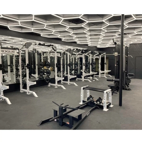 Oświetlenie sufitowe Hexagon HEX-240X480-WW LED 650W 3000K IP54 biały