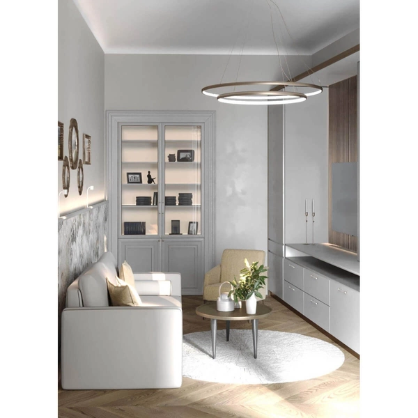 Żyrandol pierścieniowy Agari Multi 5424 Shilo LED 89W 3000K złoty