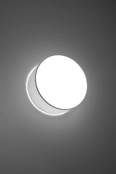 Kinkiet LAMPA ścienna SL.0129 okrągła OPRAWA koło plafon biały