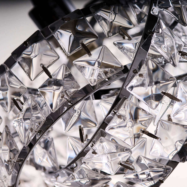 Zwisająca lampa Bari AZ2104 Azzardo kryształy zwis crystals srebrna