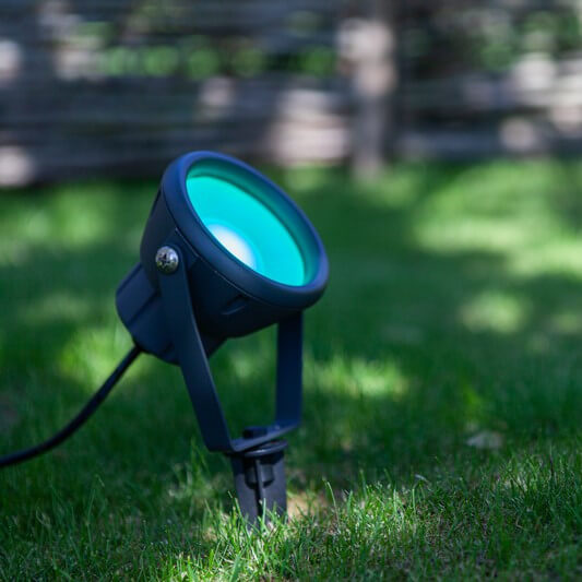 Naświetlacz ogrodowy Mini 6602903424 Lutec LED 8W 2700-6500K IP65 szary
