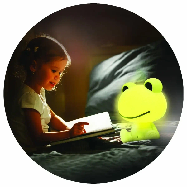 Dotykowa lampa stołowa Żabka 327222 LED 2,5W USB dziecięca zielona