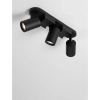 Nasufitowa lampa potrójna LUNBIRA LE45662 regulowana metalowa czarna