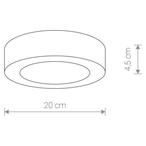 Zewnętrzna LAMPA sufitowa stropowa MERIDA 12W 3000K LED 9514 Nowodvorski okrągła OPRAWA plafon outdoor IP54 grafitowa