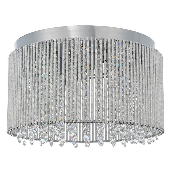 Sufitowa lampa kryształowa Galina 81980 okrągła glamour chrom przezroczysty