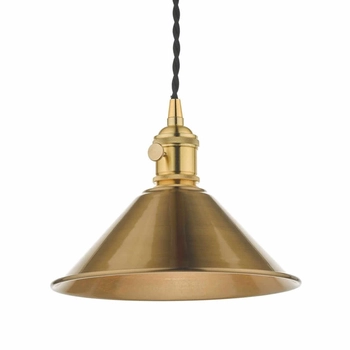 Metalowa lampa wisząca Hadano HAD0140-01 Dar Lighting mosiądz brąz