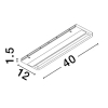 Ścienna lampa podłużna MALVIRA LE45545 LED 12W 3000K biała