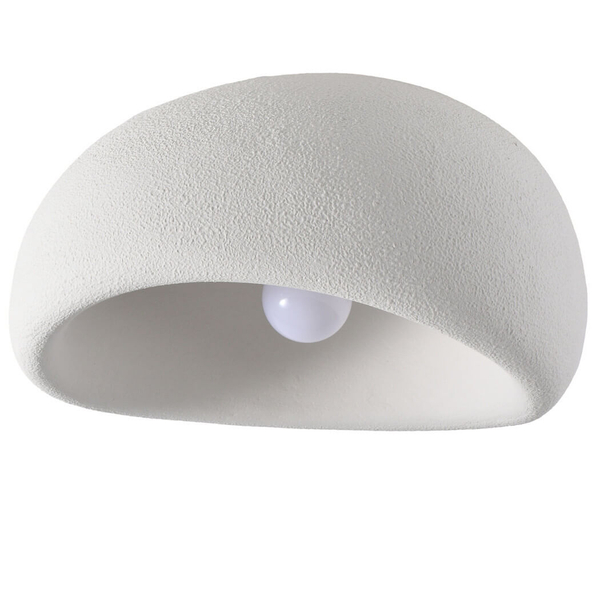 Kopułowa lampa sufitowa STONE DN426-50C metalowa do salonu biała