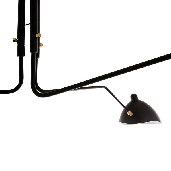 Loftowa LAMPA sufitowa DAVIS MDE610-3 Italux industrialna OPRAWA metalowa na wysięgnikach pająk czarny