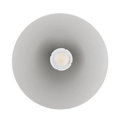 Zwis salonowy stożek Zenith 10880 Nowodvorski nad stół metalowy jasnoszary