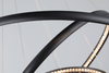Lampa wisząca glamour Brighton pierścienie LED 55W 3000K czarne