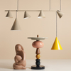 Lampa podwieszana nad stół Form 1108L17 Aldex stożki metalowe beżowe